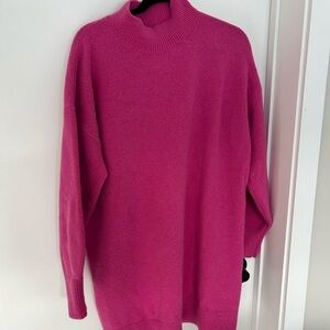 & Other Stories Fuchsia Turtleneck Dress